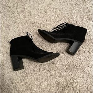Lace Up Open Toe Booties